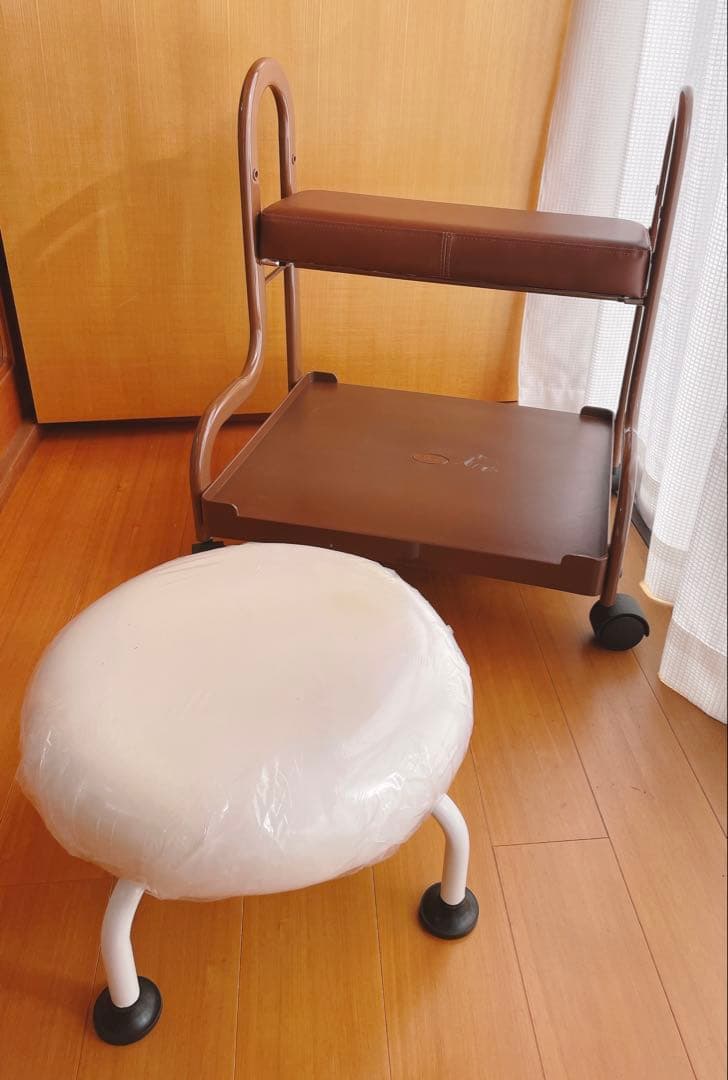 【セット】フットネイル台+【新品】ネイル施術チェア