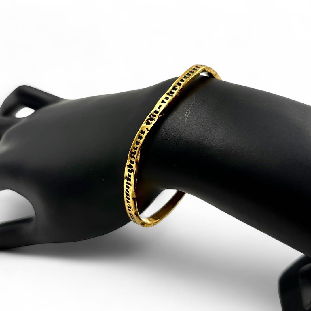 【レア】 セルジュトラヴァル 幸せの手錠 バングル ゴールド 18Kコーティング