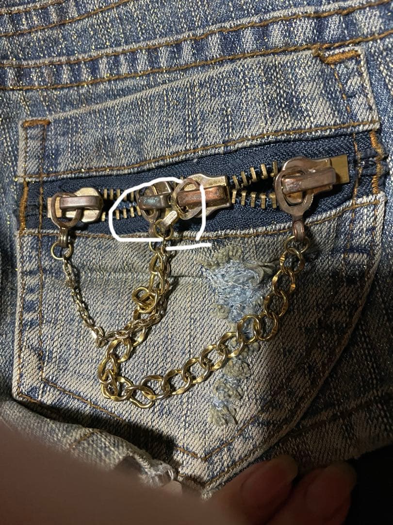 d.i.a ダメージラメ加工デニムショーパン