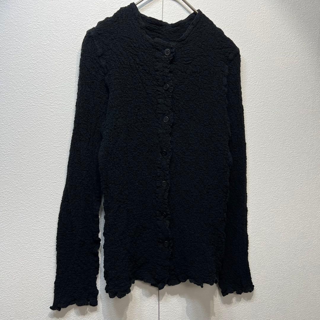 希少 美品 ミー イッセイミヤケ プリーツ カリフラワー デザイン カーディガン