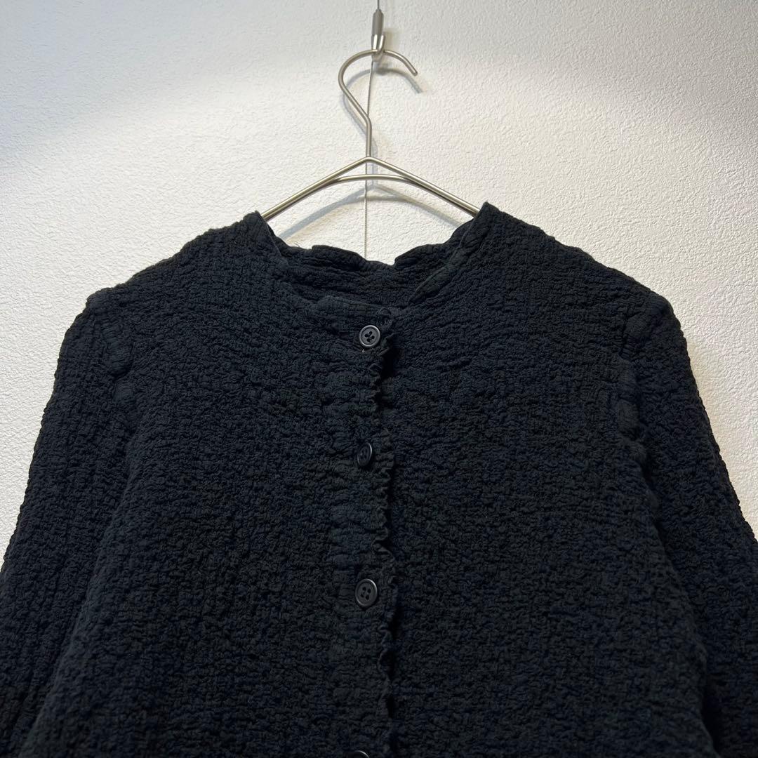 希少 美品 ミー イッセイミヤケ プリーツ カリフラワー デザイン カーディガン