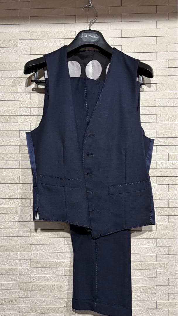 ラクダさま専用ポールスミスネイビー ビジネススーツ 3ピース