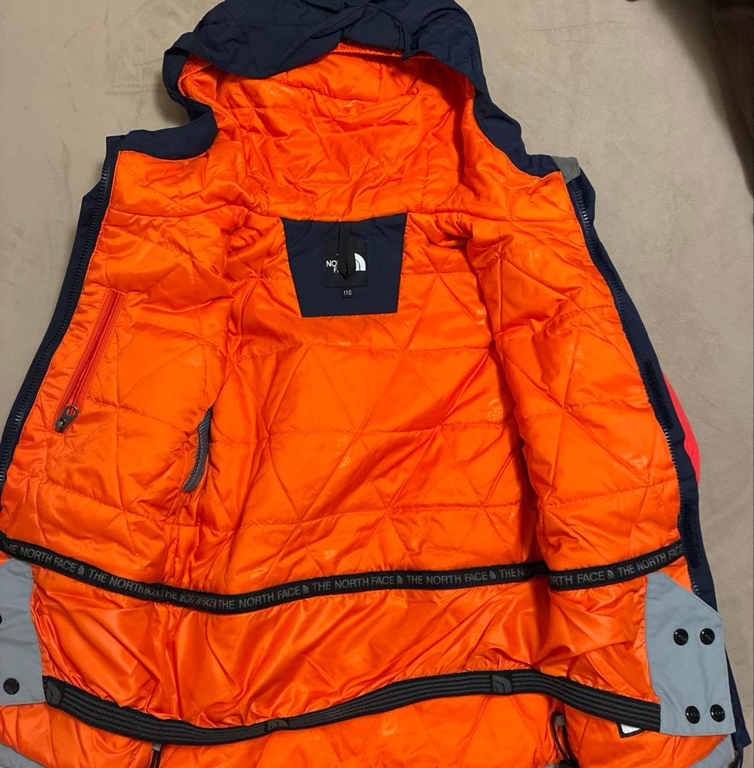 THE NORTH FACE キッズ/スキージャケ/ネイビー/オレンジ/グレー