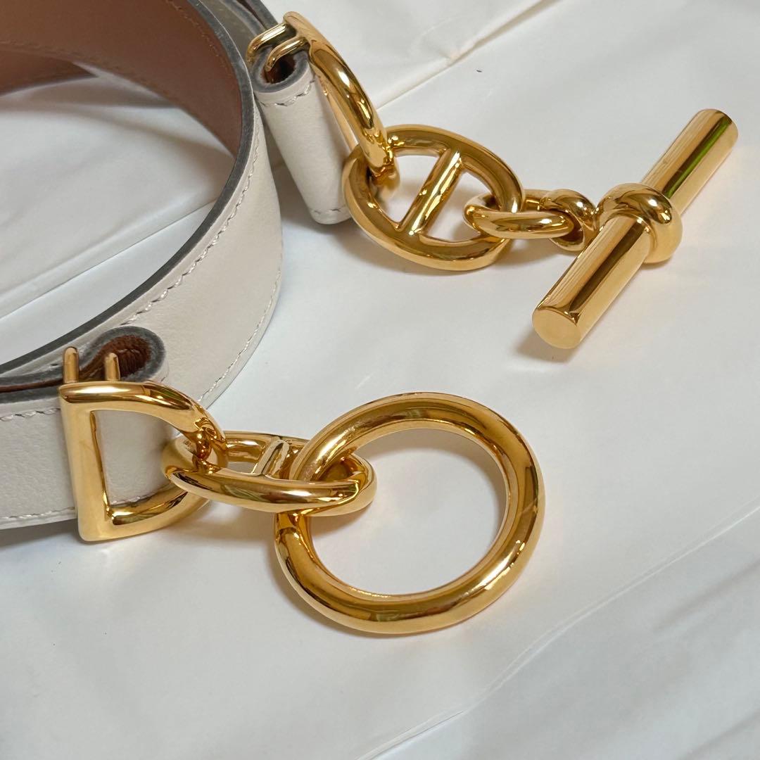【美品】HERMESエルメス　シェーヌダンクル70 ベルト　バックル