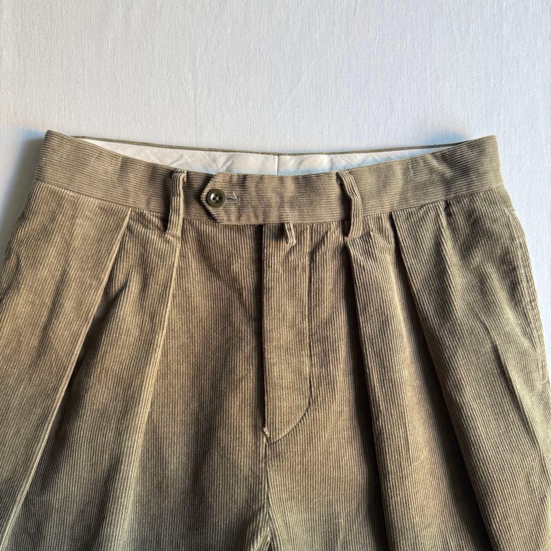 パンツ NEAT two tuck corduroy trousers