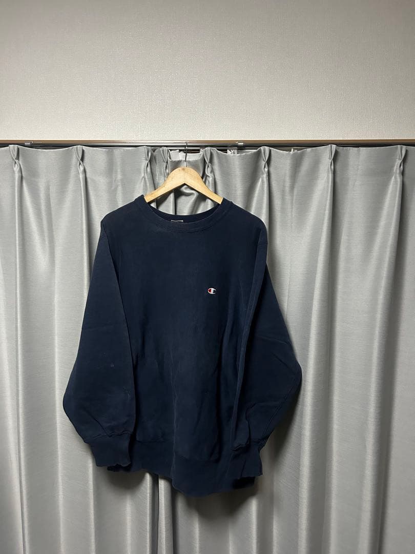 80s champion リバースウィーブ　ネイビー　ボロ