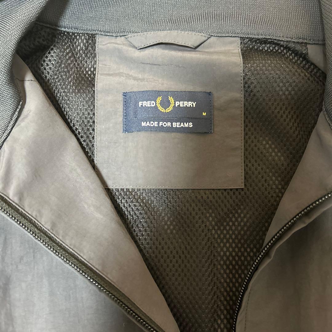 FRED PERRY beamsコラボアンカーグレーナイロンジャケット M