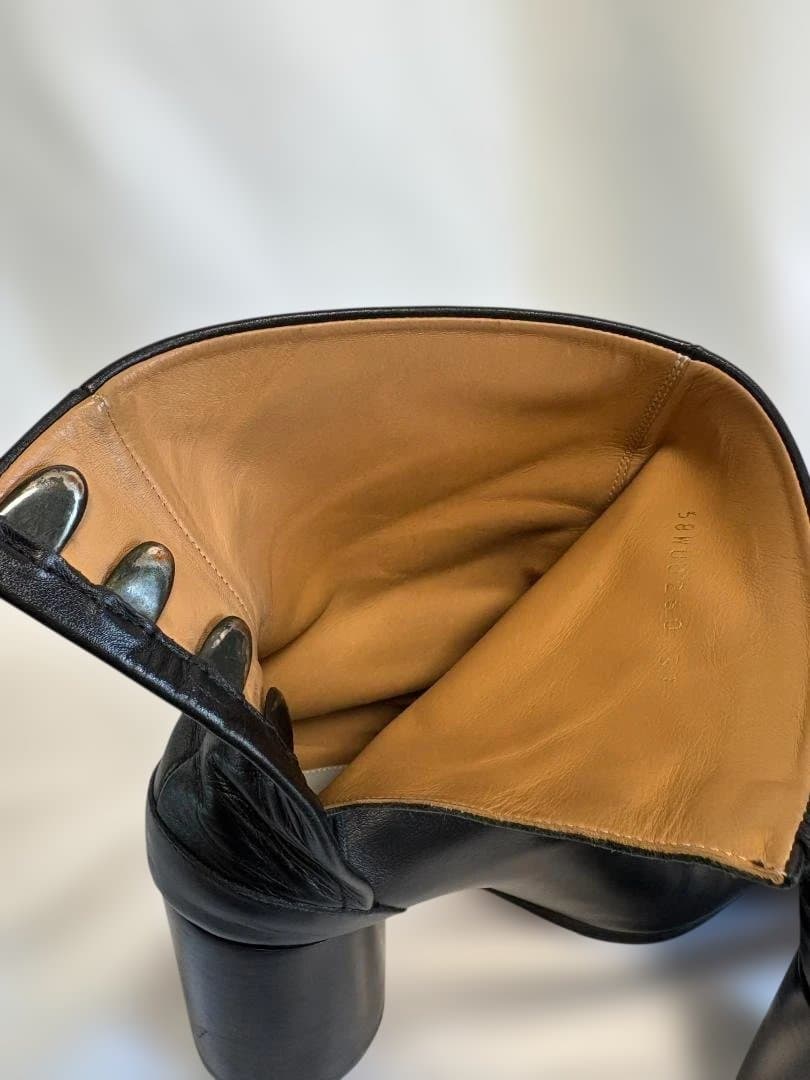 メゾンマルジェラ　黒 タビ　ブーツ　 高ヒールブーティ　ショートブーツ