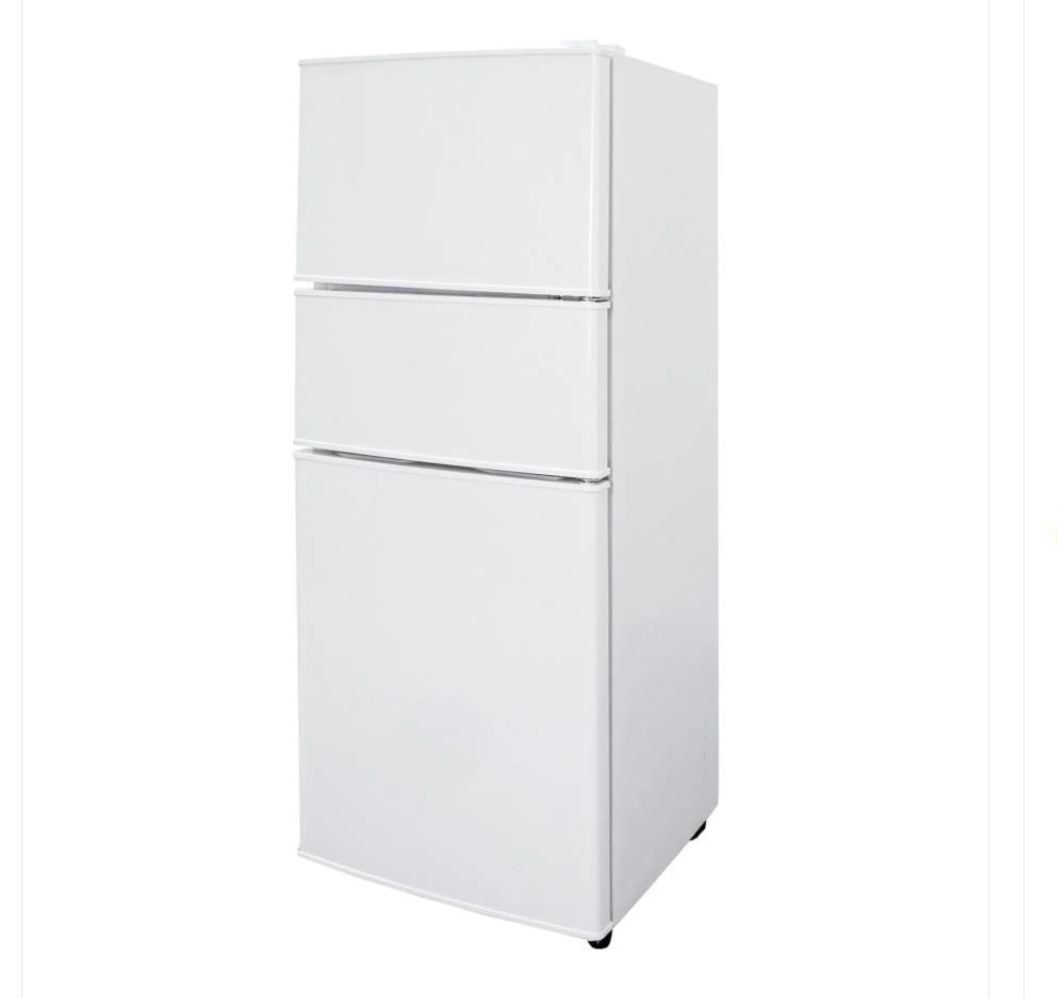 3ドア冷凍冷蔵庫 75L ソフト冷凍室付き 右開き 省エネ 一人暮寝室オフィス