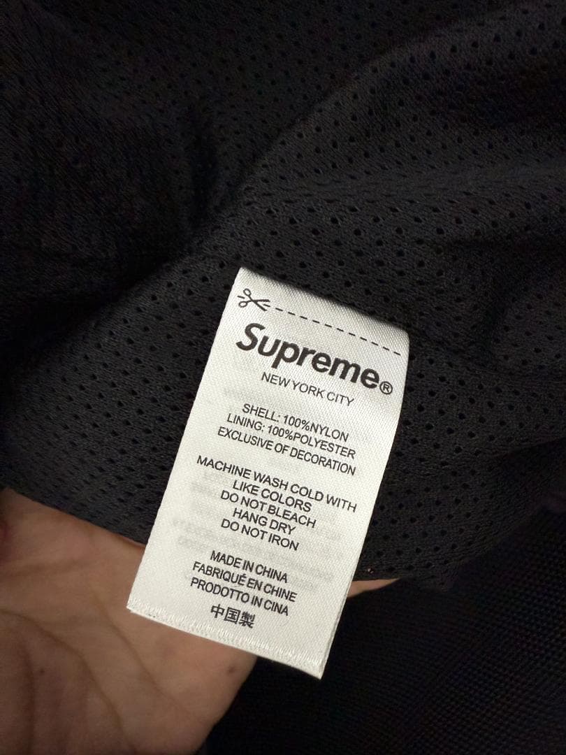 Supreme ブラック ナイロンジャケット　M
