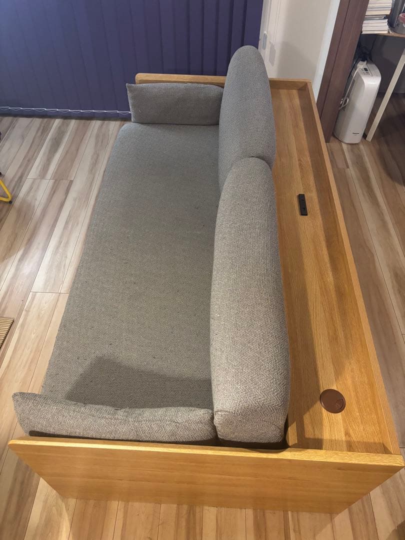 ニトリ ソファベッド 3WAY シングル対応／ライトブラウン