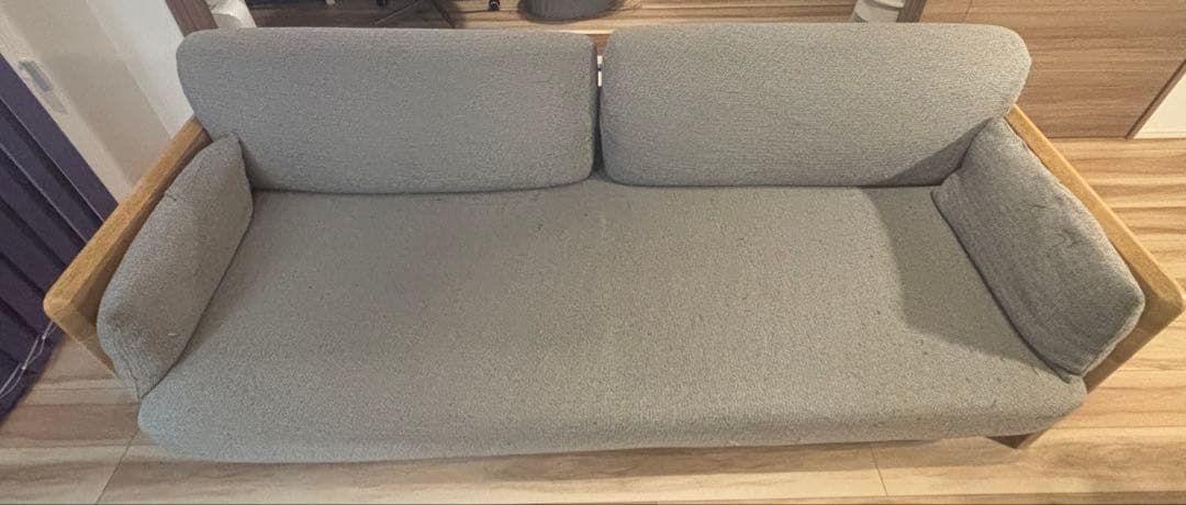 ニトリ ソファベッド 3WAY シングル対応／ライトブラウン