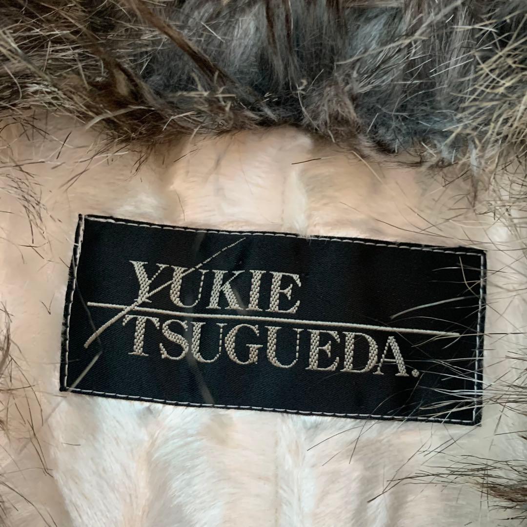 高級30万 YUKIE TSUGUEDA オーダーメイド エコファー　コート　L