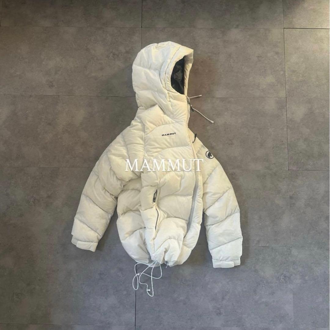【超希少カラー❗️】極暖MAMMUT マムート　ダウンジャケット　ホワイト　S