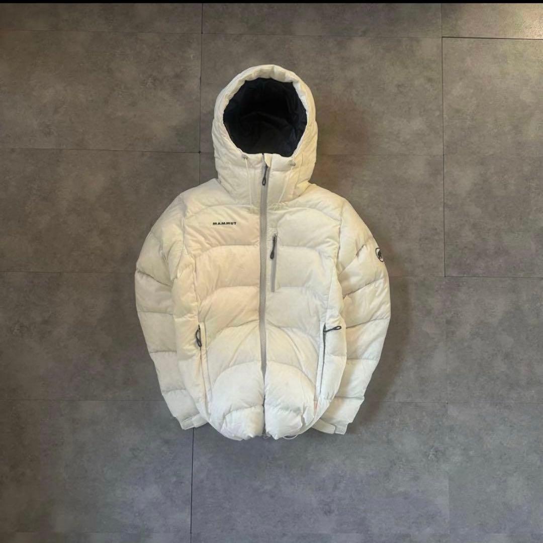 【超希少カラー❗️】極暖MAMMUT マムート　ダウンジャケット　ホワイト　S