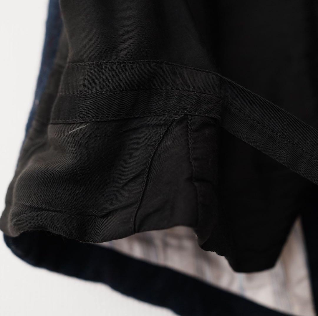 【希少】20s 30s ヴィンテージ フランス製ウールベスト 針刺しシンチバック