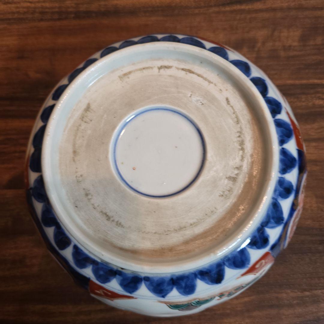 【骨董品】古伊万里　明治 赤絵皿 色絵 金彩 大皿