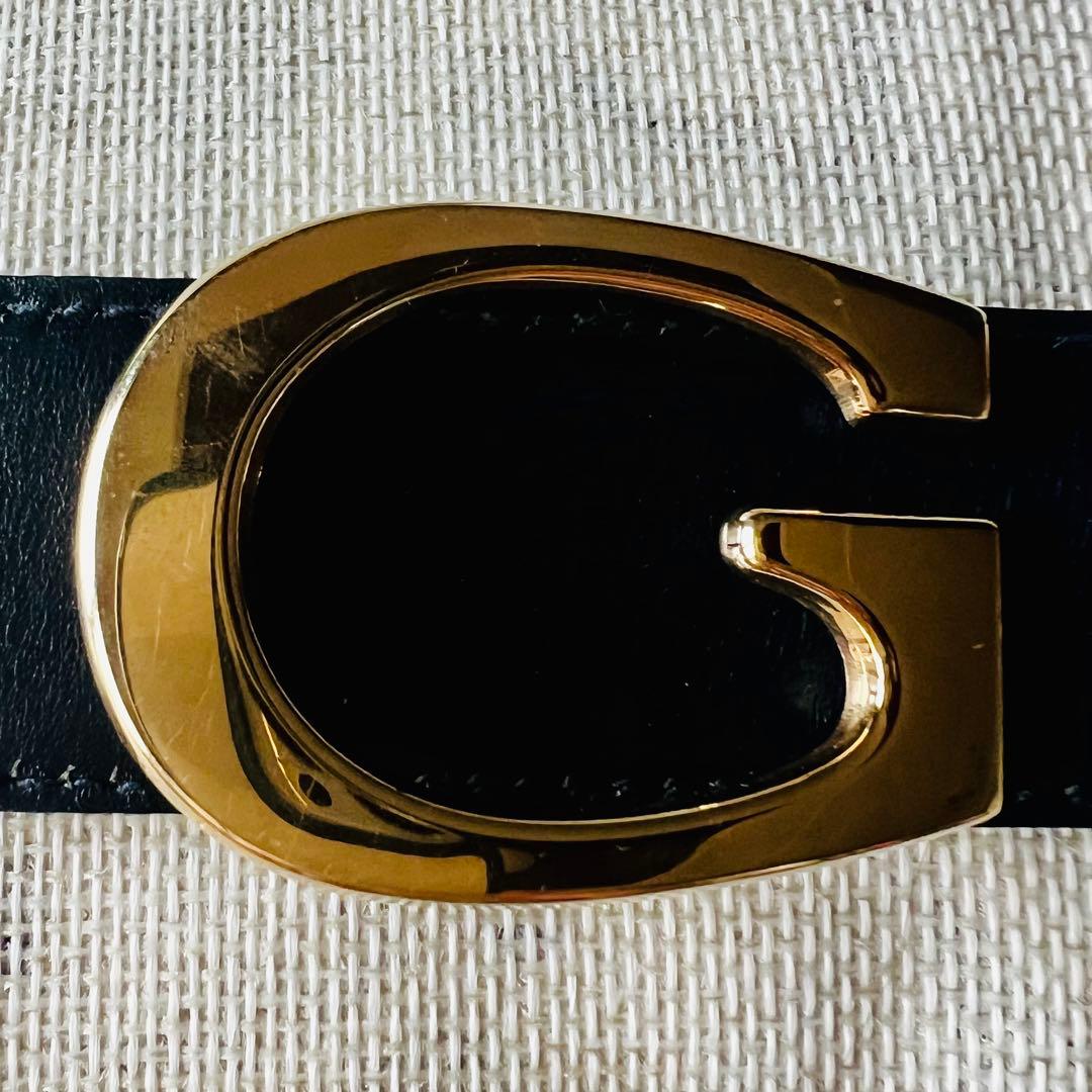 ゆうほママ⭐️GUCCI グッチ Vintage レザーベルトリバーシブル
