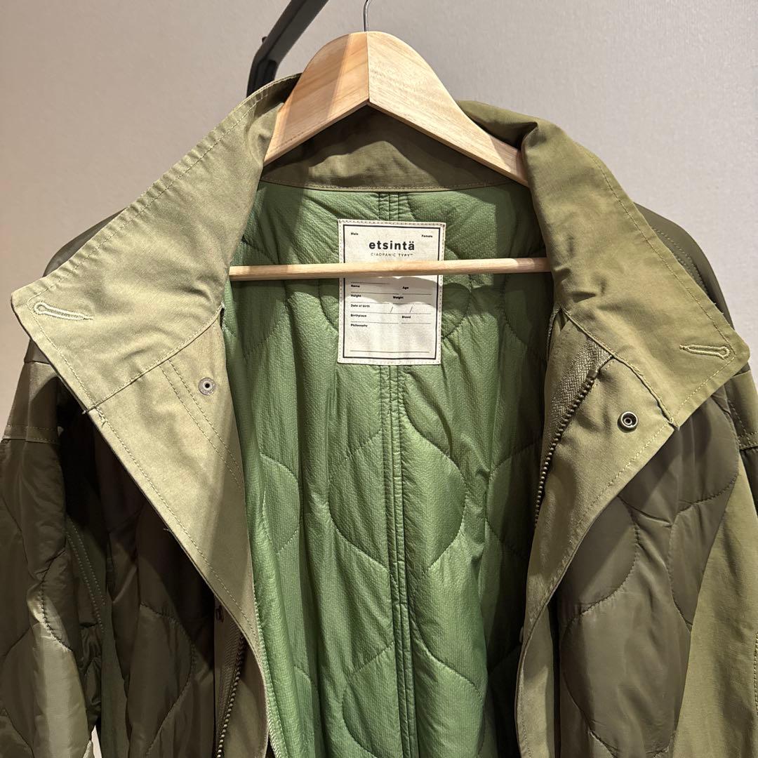 「etsinta/エシンタ」切替マキシミリタリーコート　中古