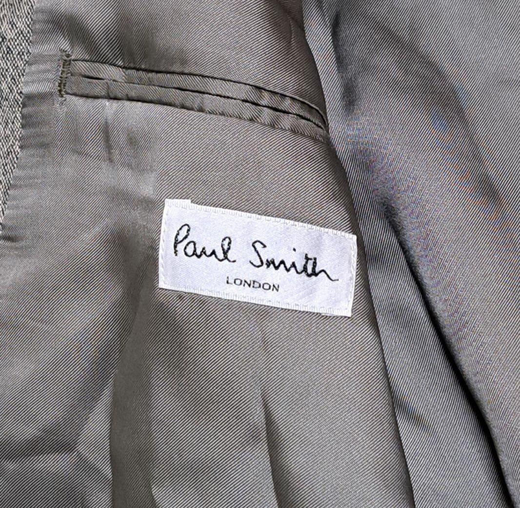 美品　ポールスミス　オルメジャーノ　セットアップ　3ピース　総裏　グレージュ　L