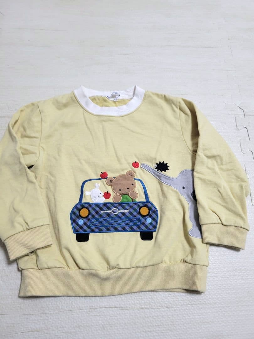 familiar　ファミリア　トレーナー　長袖　100 ゾウ　車　現行