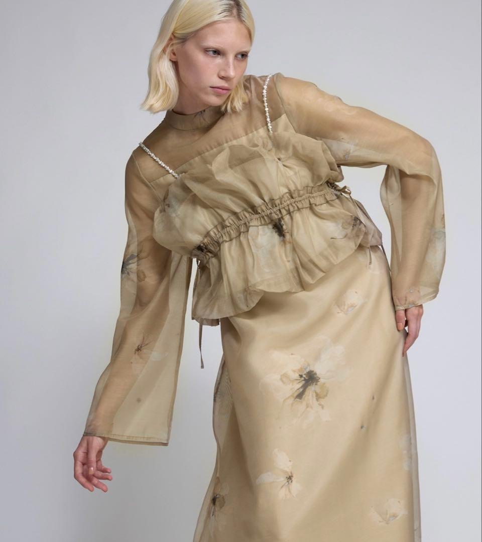 スーツ・フォーマル・ドレス pearl shoulder camisole set / WILLFULLY