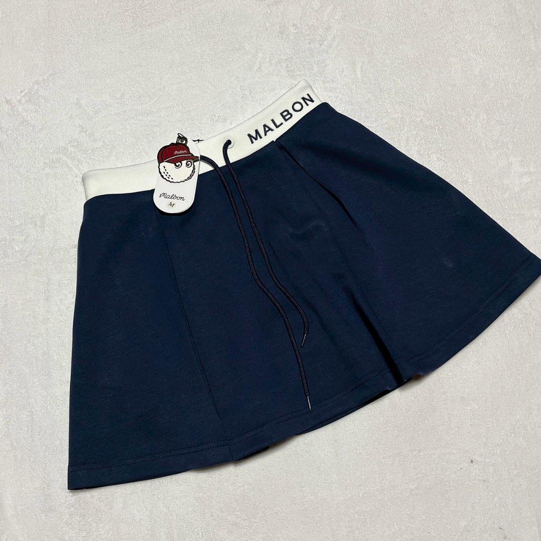 新品　マルボン　Malbon golf　スカート　ネイビー　M　レディース