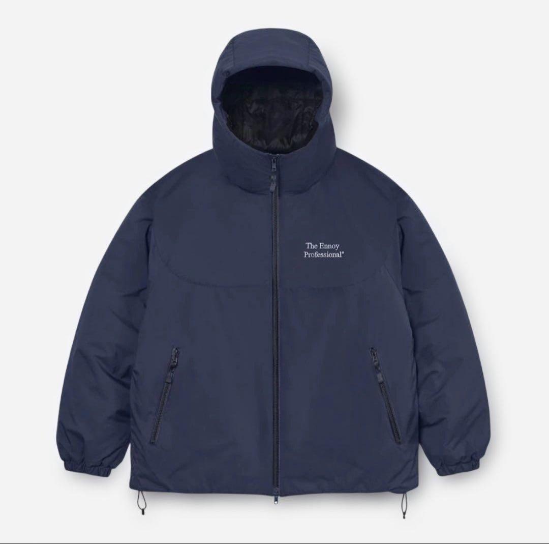 ENNOY PADDED NYLON NAVY サイズL 下