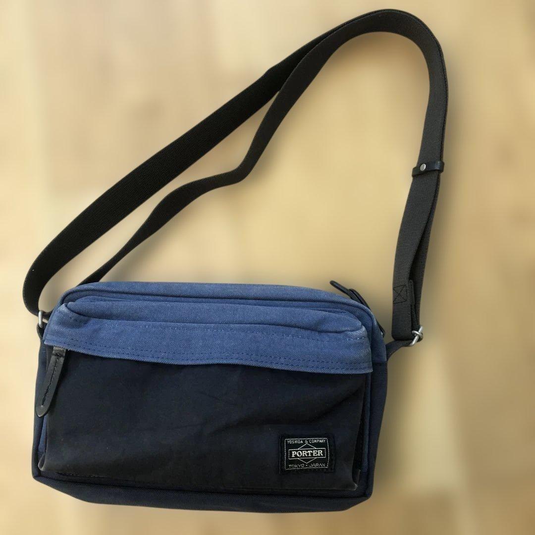 PORTER ショルダーバッグ ネイビー/ブルー