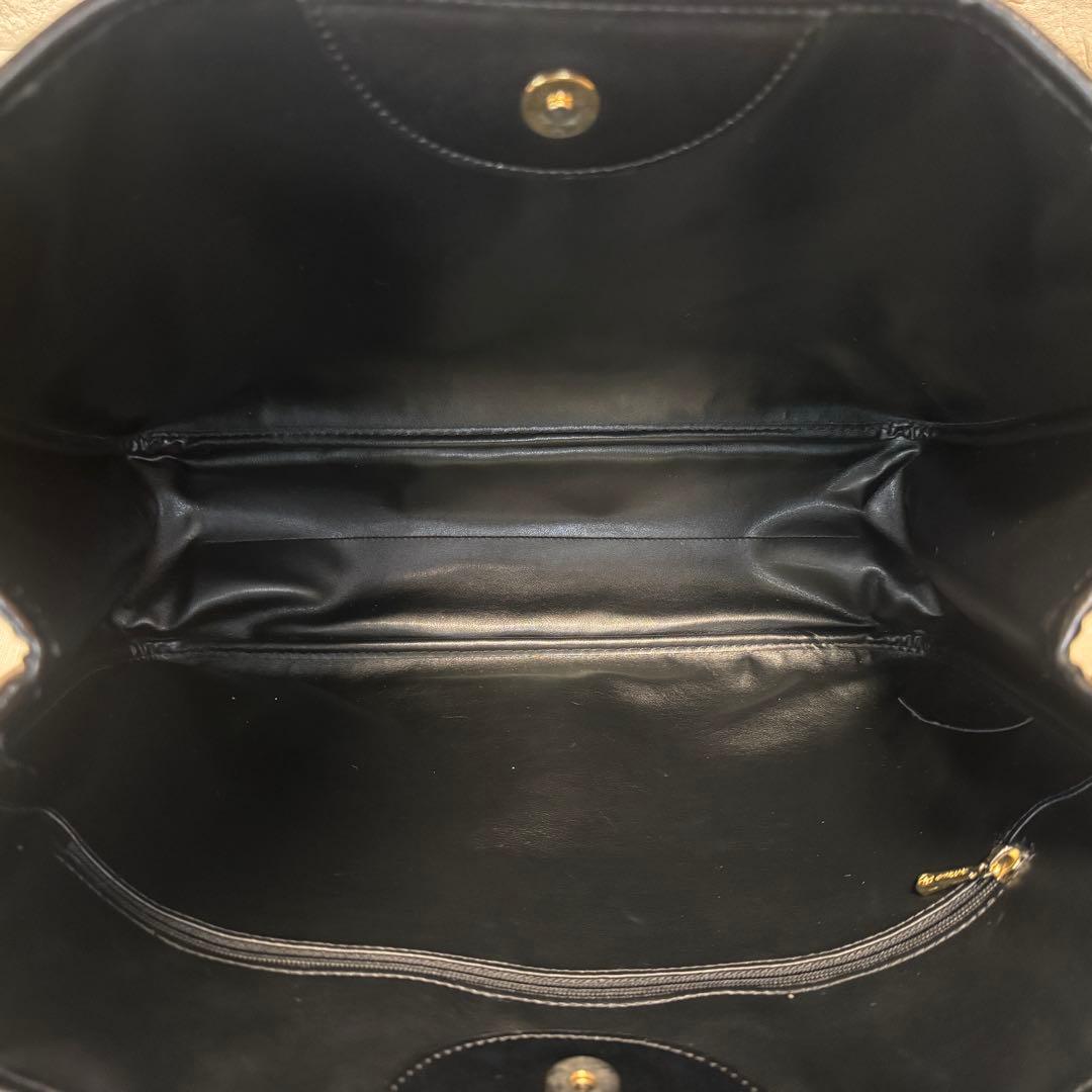 Longchamp ロンシャン ロゾ ハンドバッグ ブラック ゴールドトグル