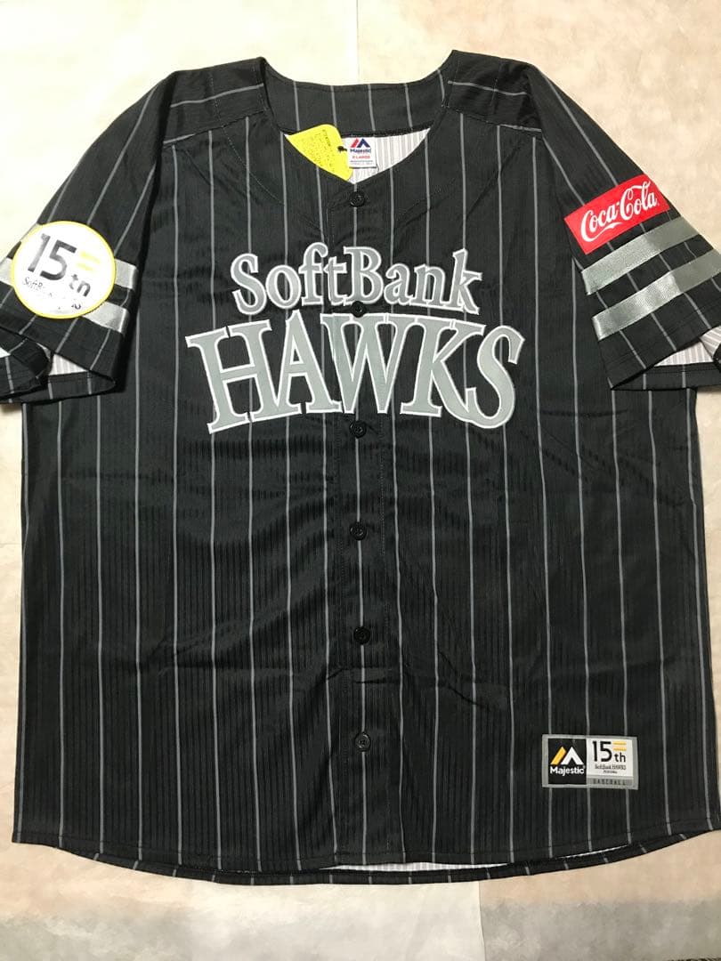 福岡ソフトバンクホークス 15周年記念ユニフォーム 柳田悠岐 マジェスティック製