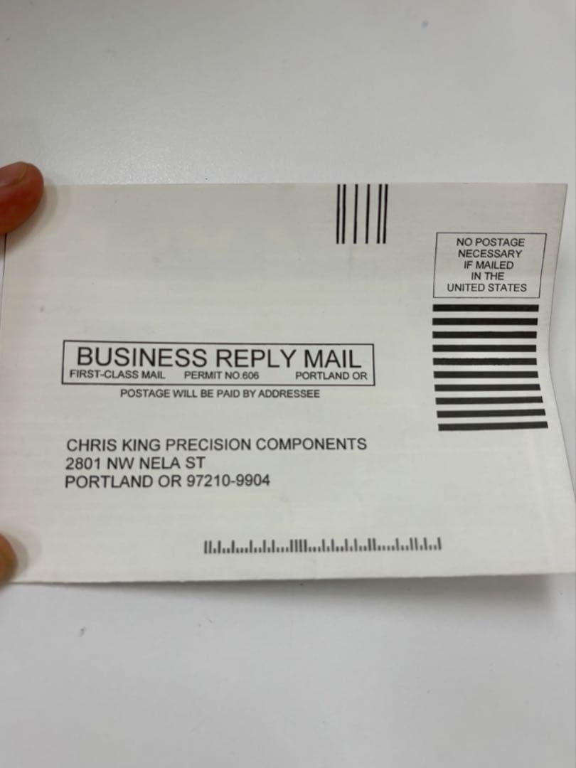 CHRIS KING 24mm スルーアクスルフロントハブ　ピューター