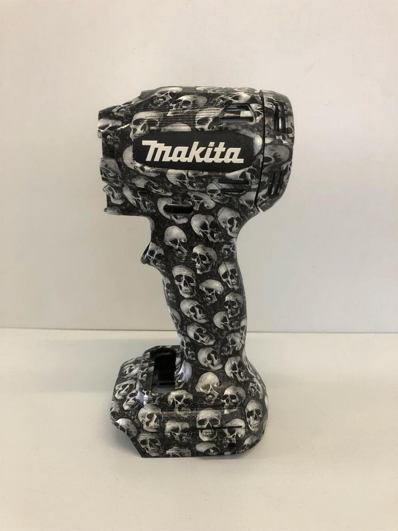 マキタ　インパクトドライバー　TD172　カスタムハウジング外装　ミニスカル柄
