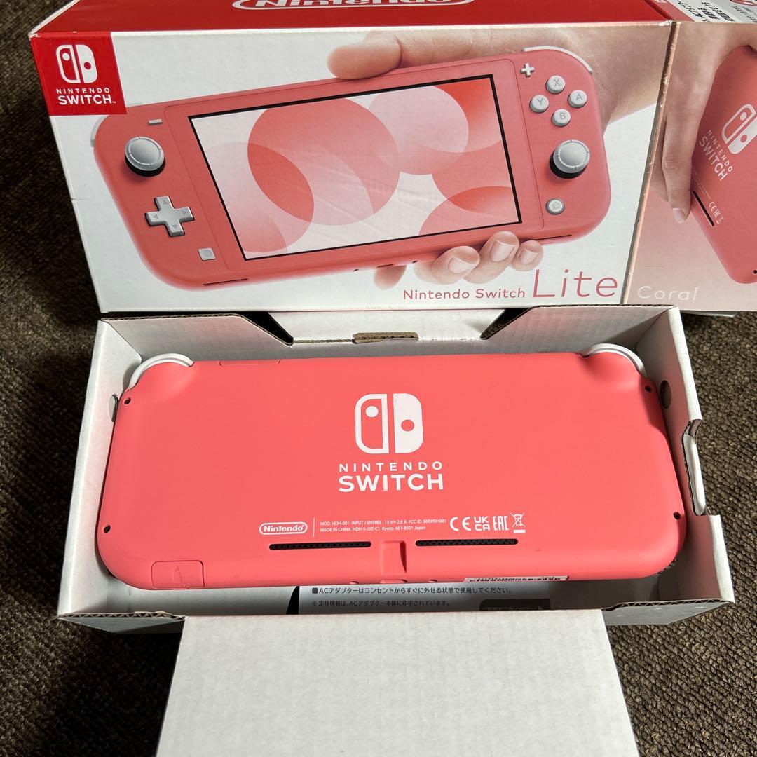 任天堂 Switch Lite コーラルピンク 本体 動作確認済 初期化済