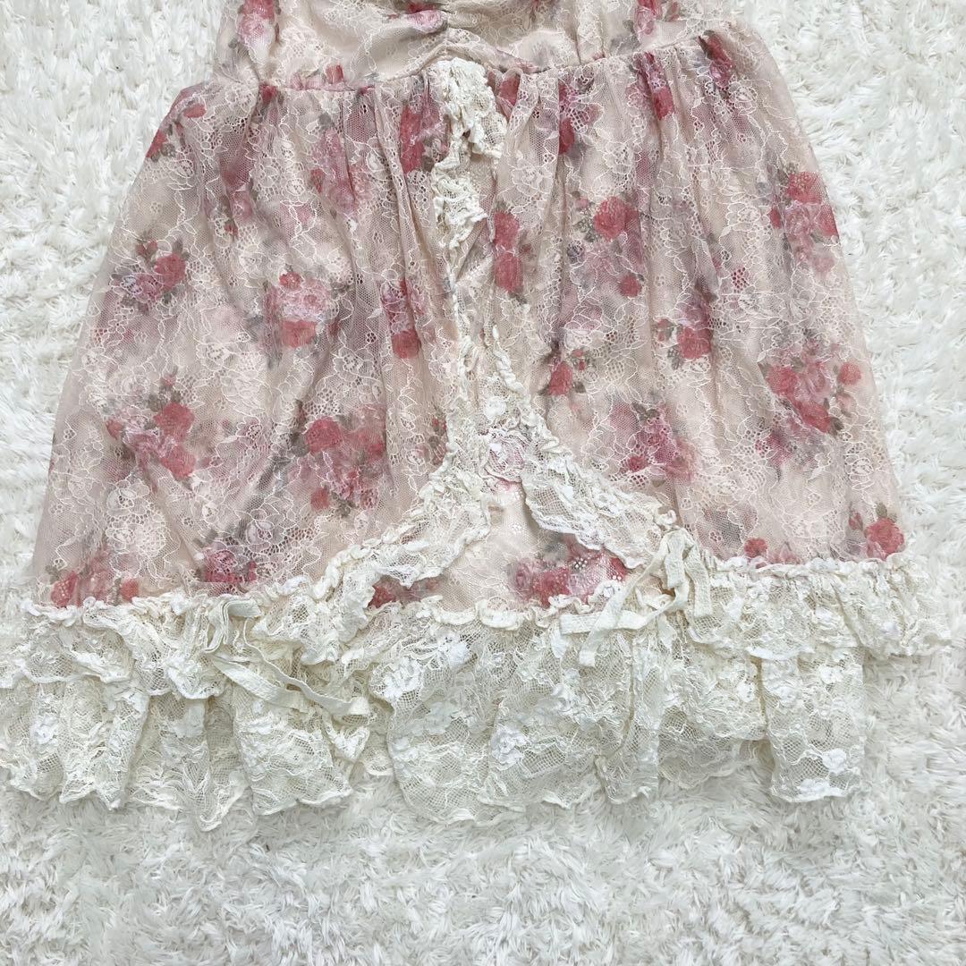 アクシーズファム ブーケレースキャミチュニック バルーンスカート セット