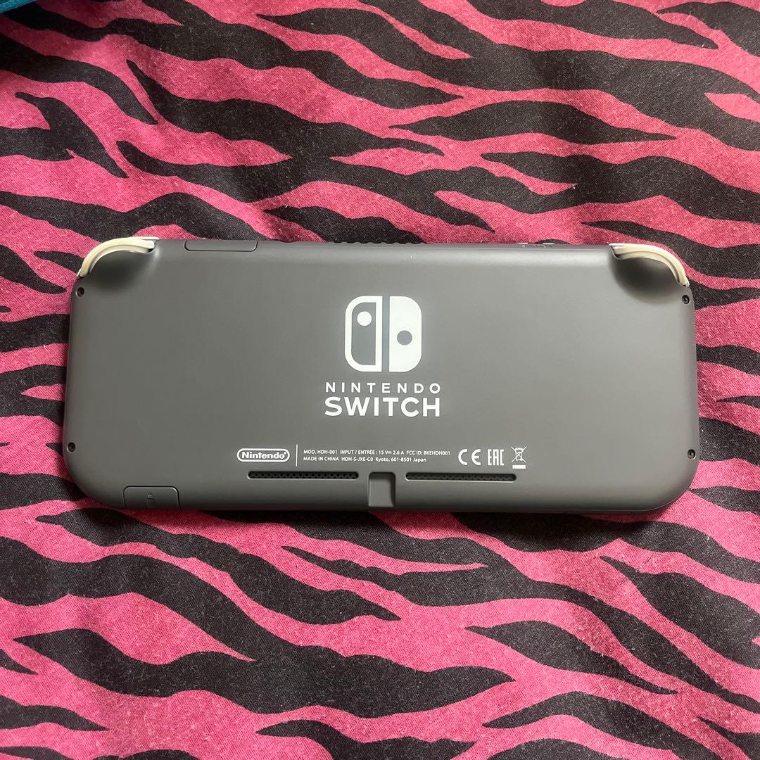 Switchライト グレー 純正充電器 ケース どうぶつの森付き 箱無し