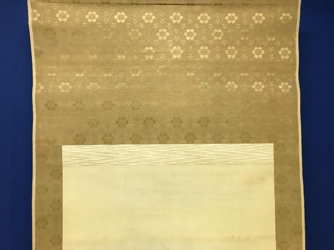 真作/石渓/梅花山村図/山/村/山水/家/布袋屋掛軸HB-133