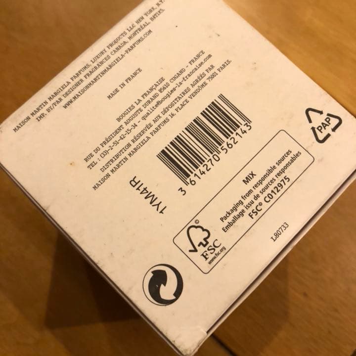 キャンドル maison martin margiela candle