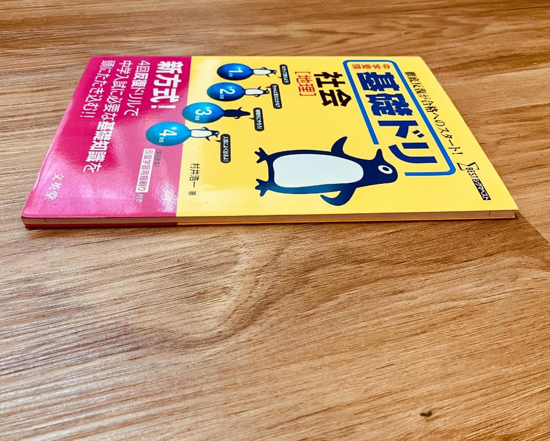 【未使用品】貴重 希少 中学受験基礎ドリ社会　地理　徹底反復が合格へのスタート。