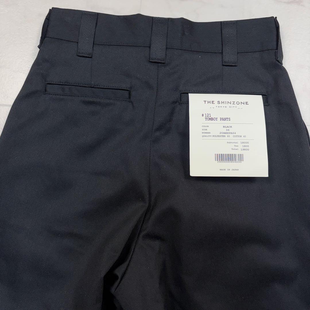 新品タグ付き！シンゾーン　トムボーイパンツ　黒　34 タックパンツ　スケーター