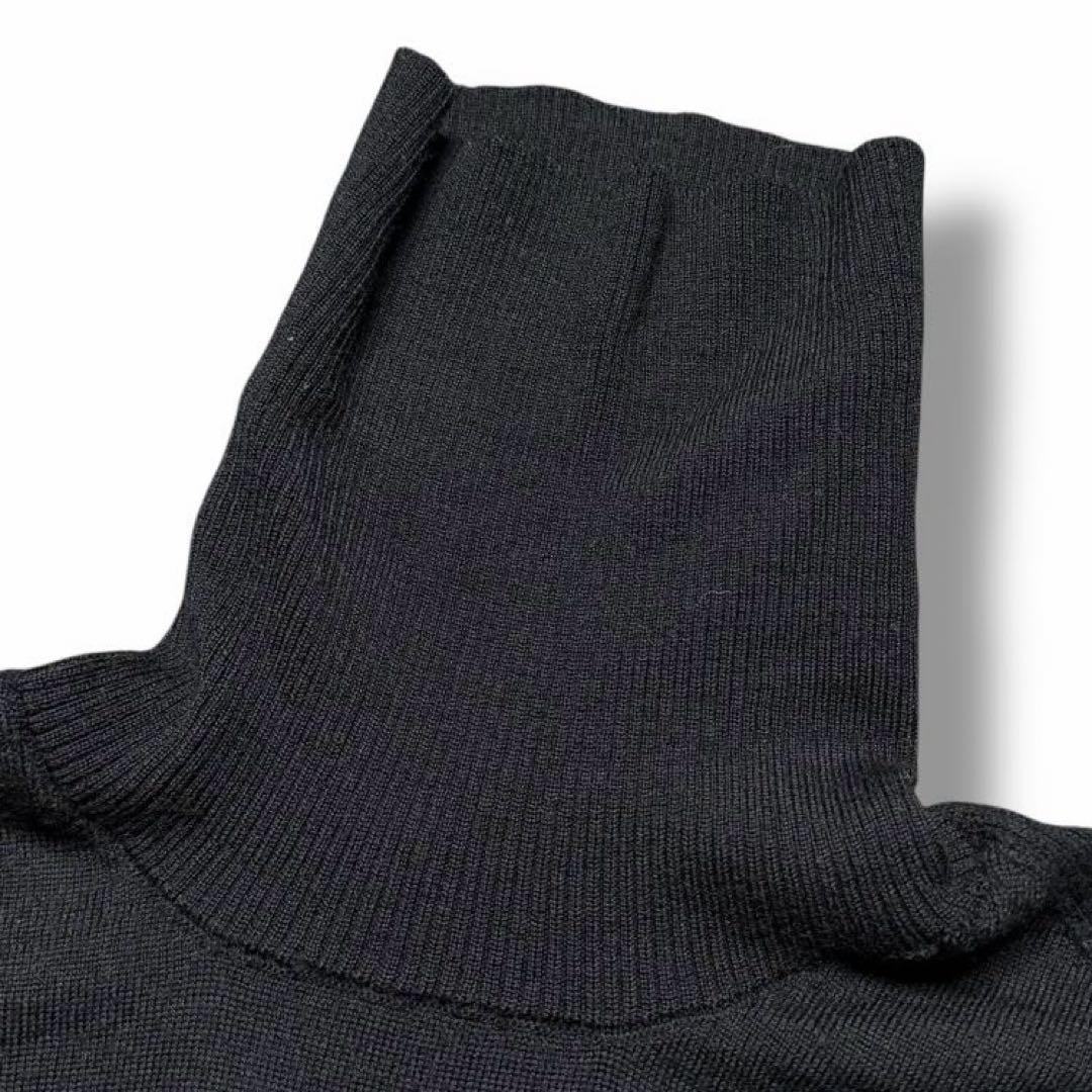 美品 STONE  タートル ロゴ ワッペン ニット ウール XL