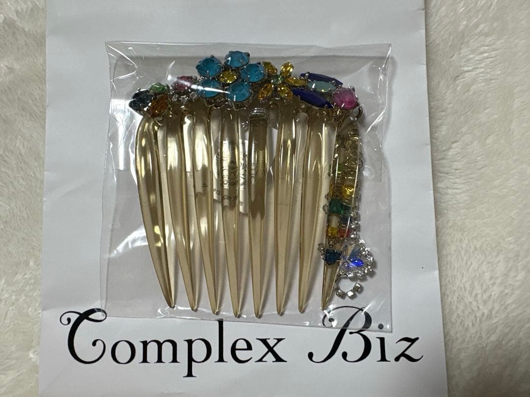 【新品未使用】コンプレックスビズ　スワロフスキー　ヘアコーム