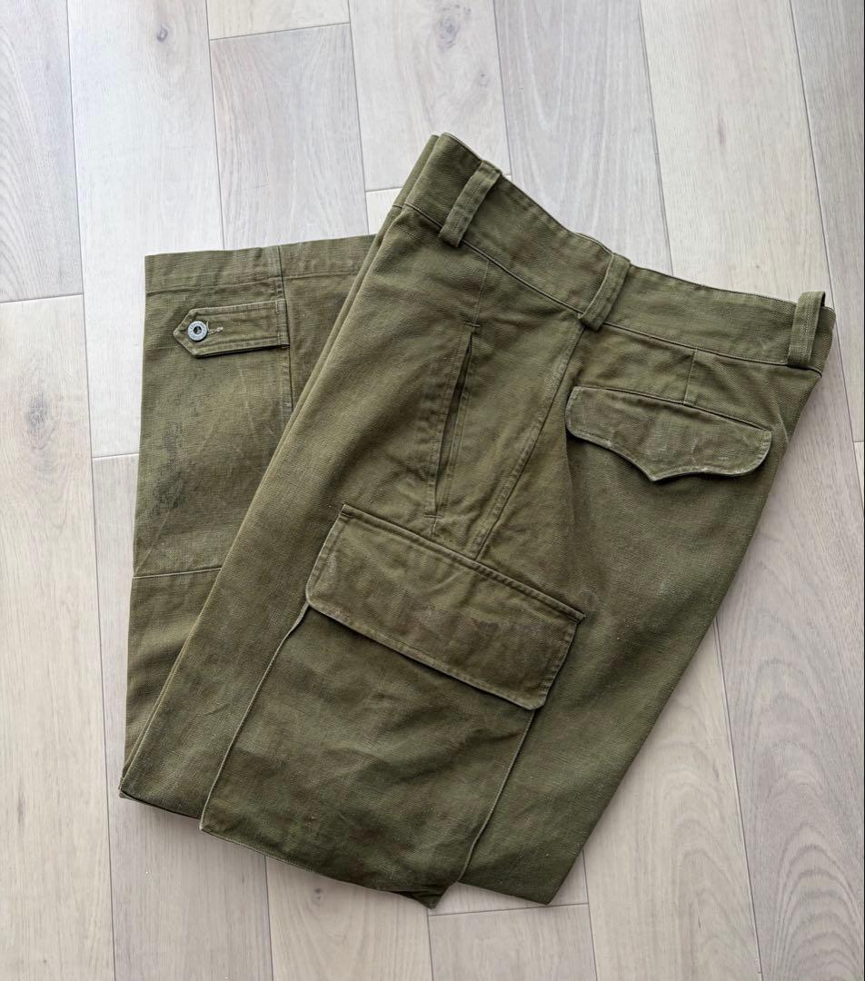 激レア　M47 前期型　カーゴパンツ　比翼 メタルボタン フランス軍　マルジェラ
