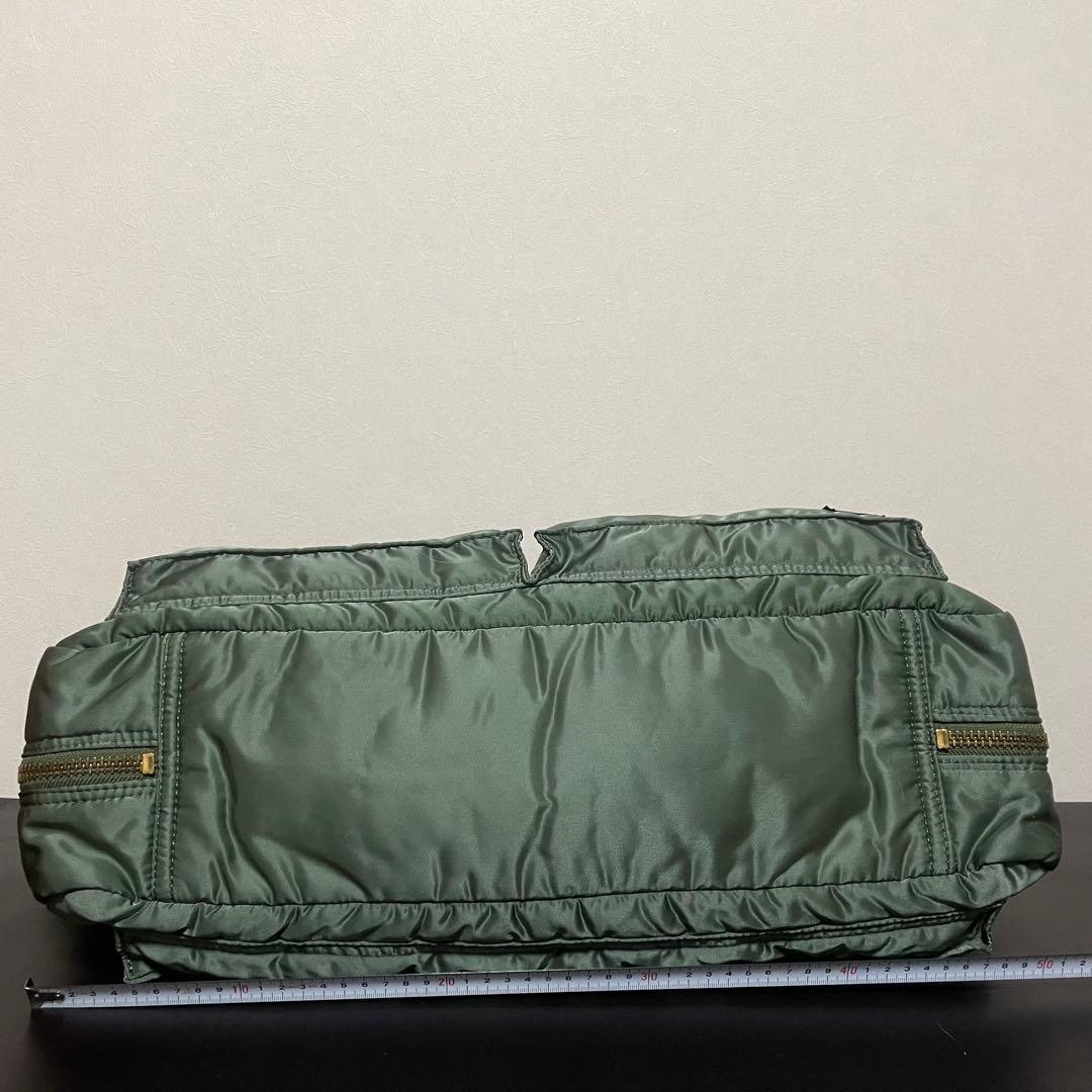 未使用級 旧型セージグリーン ポータータンカー2WAY特大ブリーフケース旅行