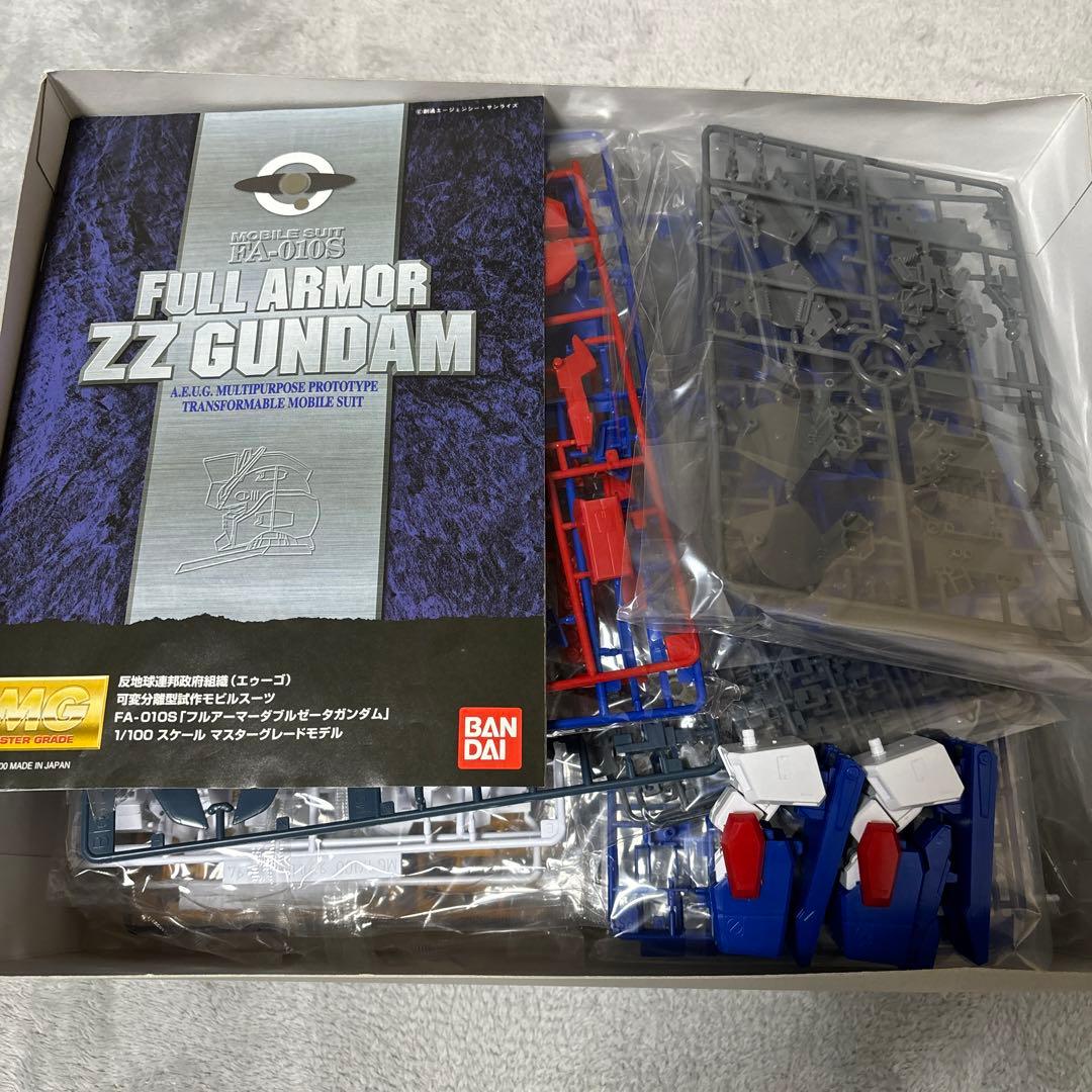 ガンプラ　MG 1/100 フルアーマーzzガンダム　一部組済み