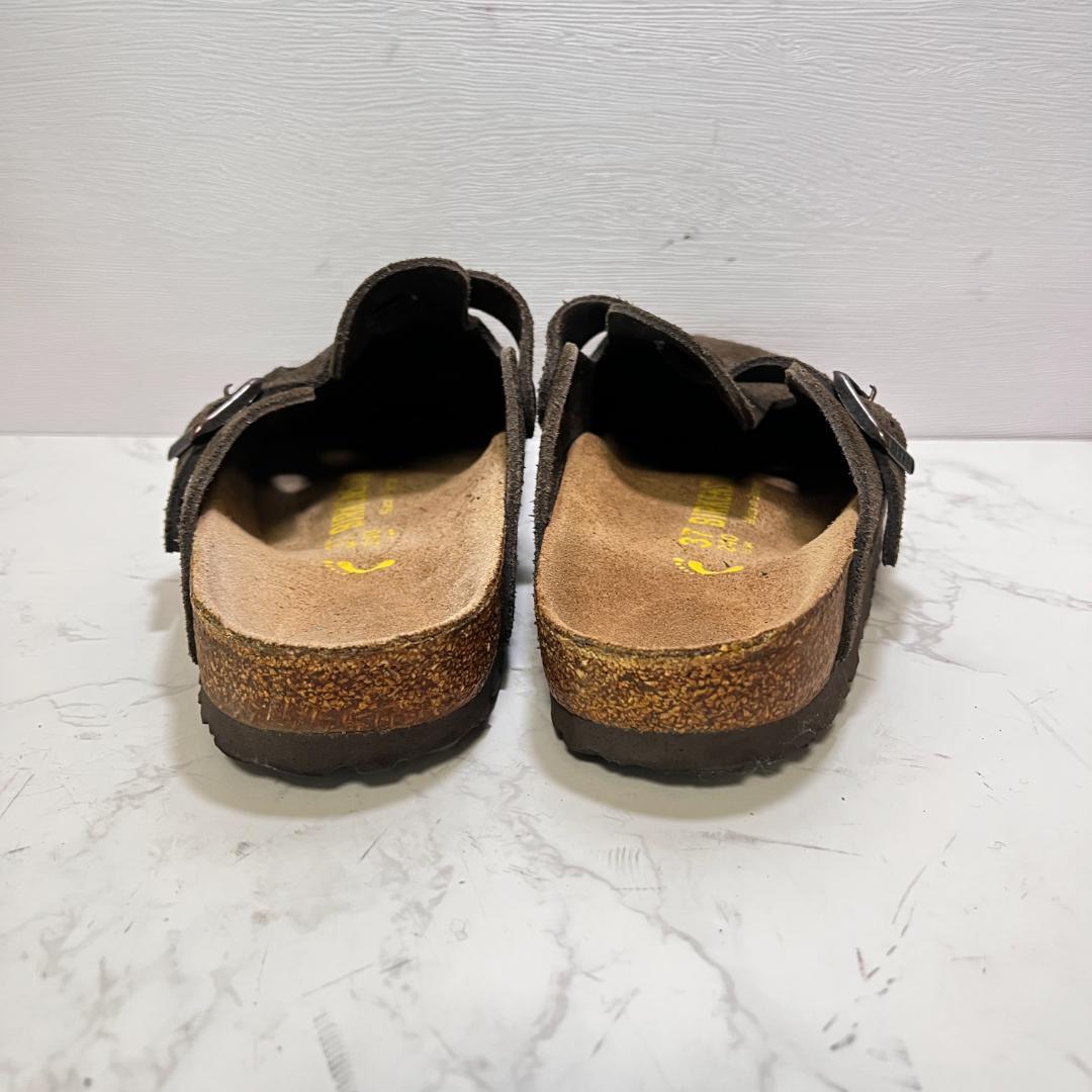 まゆたん ビルケンシュトック ボストン ブラウン 24cm ナロー幅 スウ