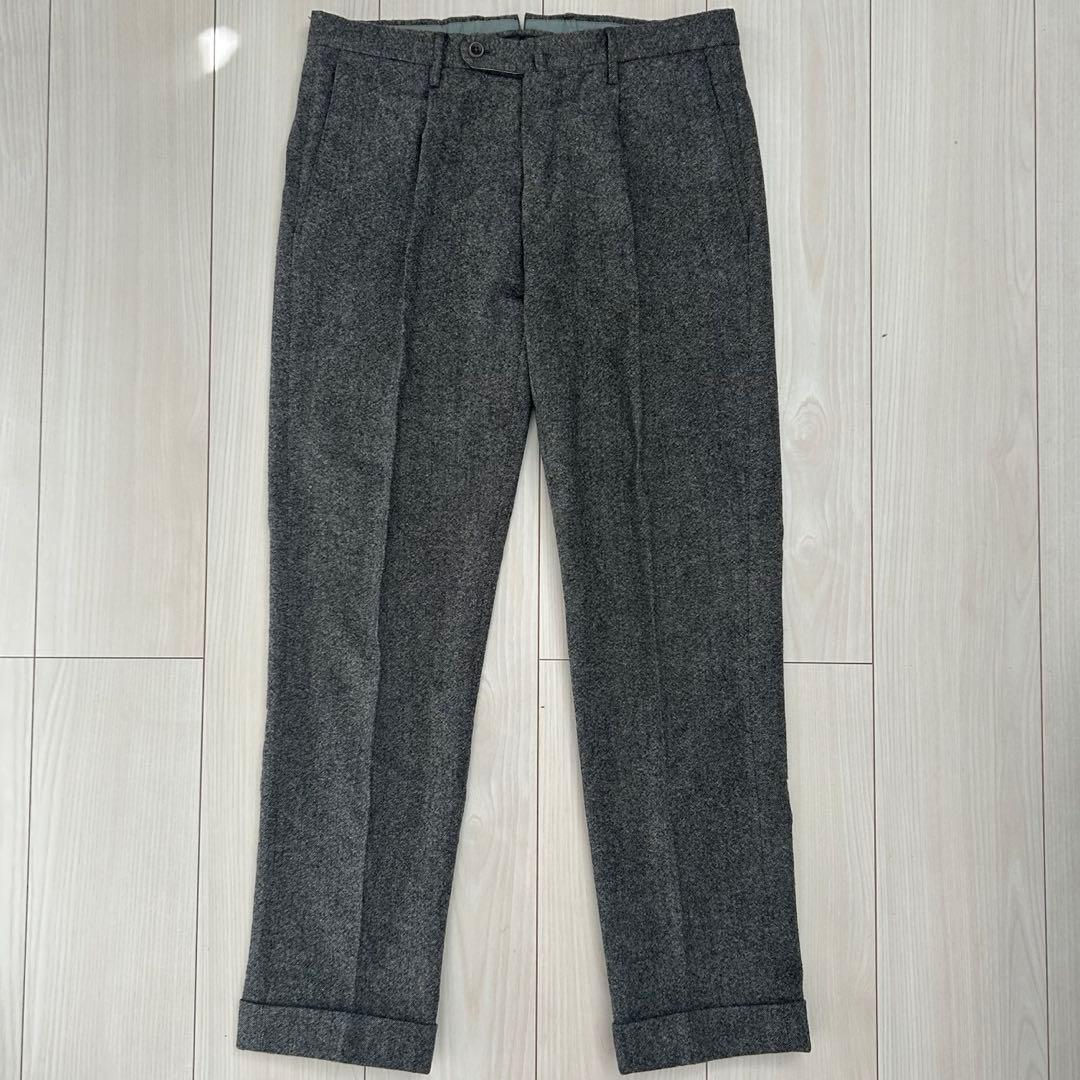 秋冬 46 incotex ツイード ホームスパン スラックス パンツ