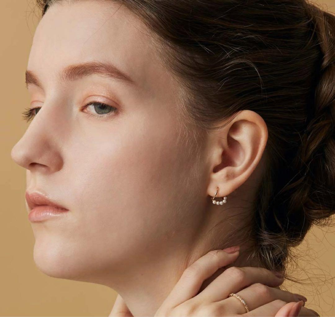 agete アガット　K10パールピアス　片耳