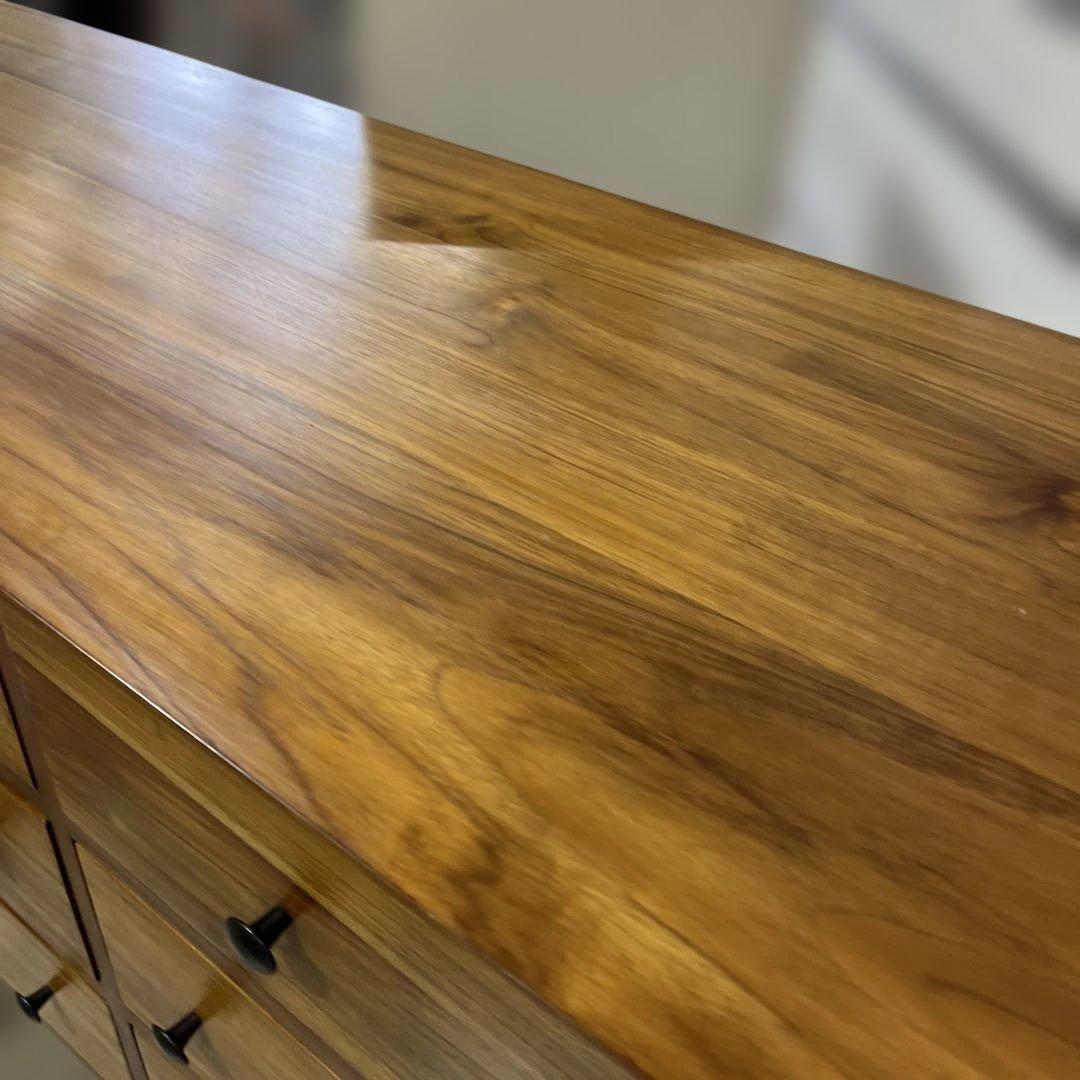 【チーク無垢材】◆ワイドチェスト◇雰囲気抜群◆程度良好！