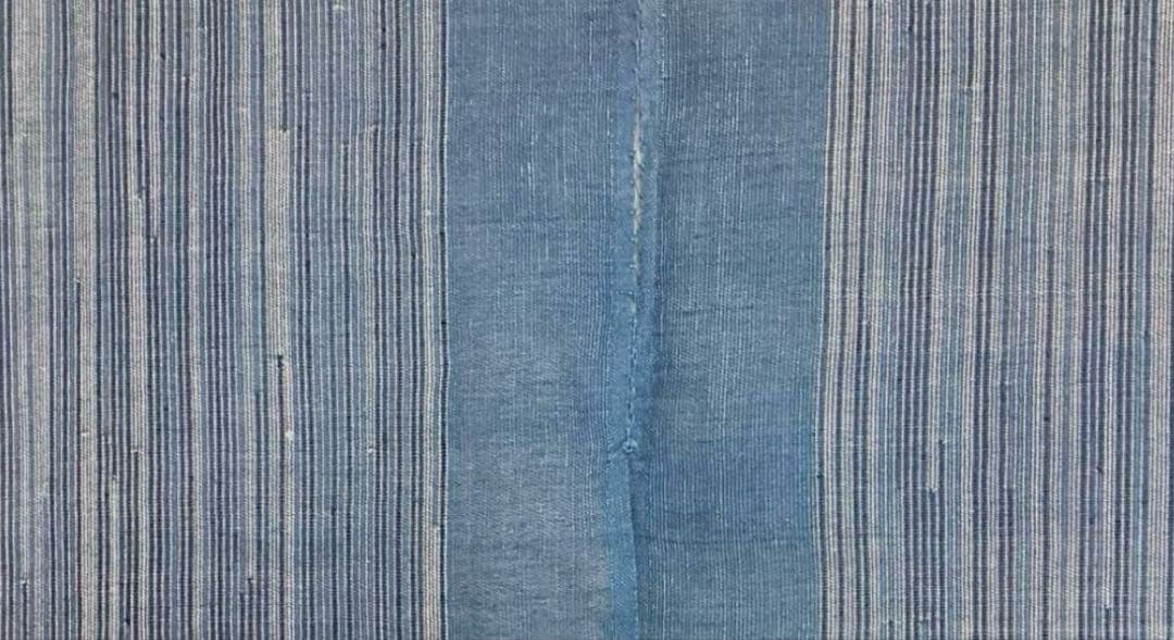 暖簾(D) ／ 手織り 藍染